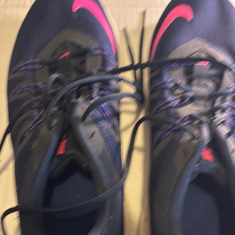 Nike Women's Black and Pink Running Shoes